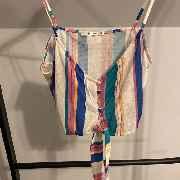 striped crop tank top - Picture 2 of 3